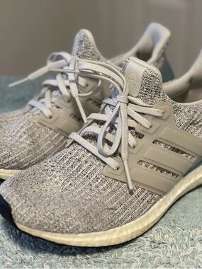 adidas Light Gray Ultra Boost Size 8